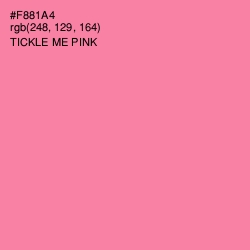 #F881A4 - Tickle Me Pink Color Image