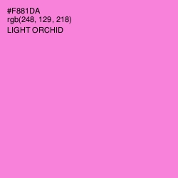 #F881DA - Light Orchid Color Image
