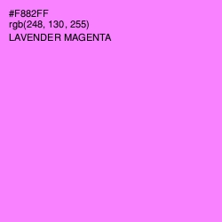 #F882FF - Lavender Magenta Color Image