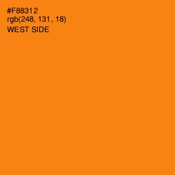 #F88312 - West Side Color Image
