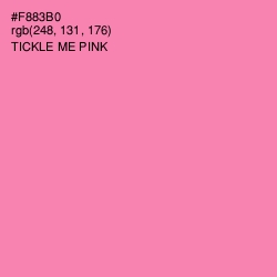 #F883B0 - Tickle Me Pink Color Image