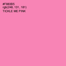 #F883B5 - Tickle Me Pink Color Image