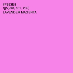 #F883E8 - Lavender Magenta Color Image