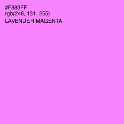 #F883FF - Lavender Magenta Color Image