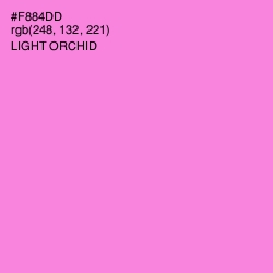 #F884DD - Light Orchid Color Image