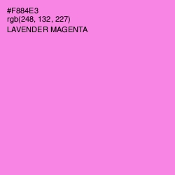 #F884E3 - Lavender Magenta Color Image