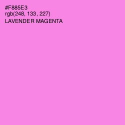 #F885E3 - Lavender Magenta Color Image