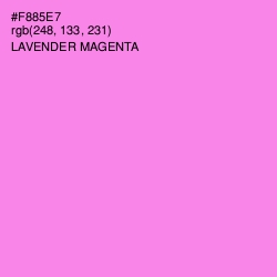 #F885E7 - Lavender Magenta Color Image