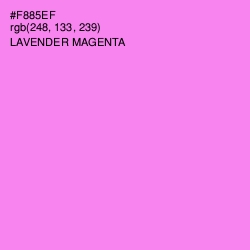 #F885EF - Lavender Magenta Color Image