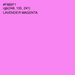 #F885F1 - Lavender Magenta Color Image