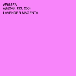 #F885FA - Lavender Magenta Color Image