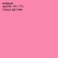 #F886AB - Tickle Me Pink Color Image