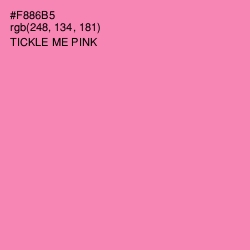 #F886B5 - Tickle Me Pink Color Image