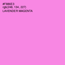 #F886E3 - Lavender Magenta Color Image