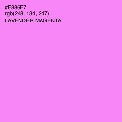 #F886F7 - Lavender Magenta Color Image