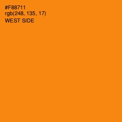 #F88711 - West Side Color Image