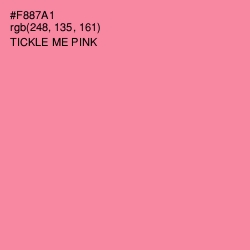 #F887A1 - Tickle Me Pink Color Image