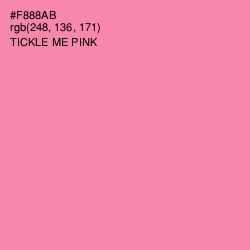 #F888AB - Tickle Me Pink Color Image