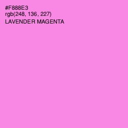 #F888E3 - Lavender Magenta Color Image