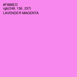 #F888ED - Lavender Magenta Color Image