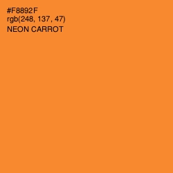 #F8892F - Neon Carrot Color Image