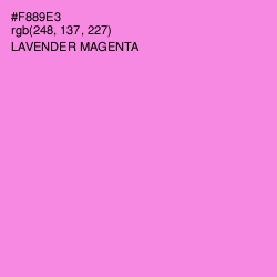 #F889E3 - Lavender Magenta Color Image