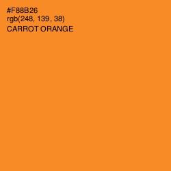 #F88B26 - Carrot Orange Color Image