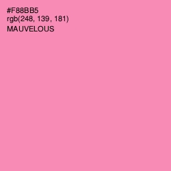 #F88BB5 - Mauvelous Color Image