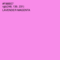 #F88BE7 - Lavender Magenta Color Image