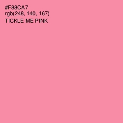 #F88CA7 - Tickle Me Pink Color Image