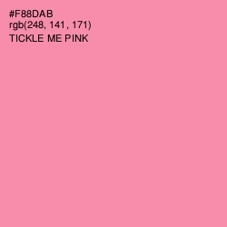 #F88DAB - Tickle Me Pink Color Image