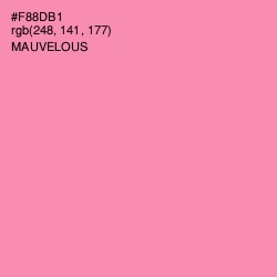 #F88DB1 - Mauvelous Color Image