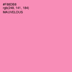 #F88DB8 - Mauvelous Color Image