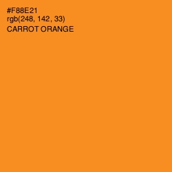 #F88E21 - Carrot Orange Color Image