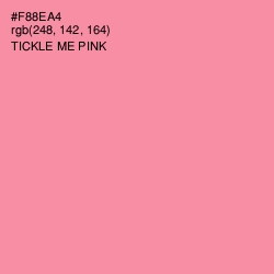 #F88EA4 - Tickle Me Pink Color Image