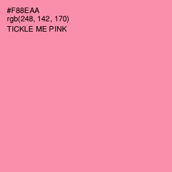 #F88EAA - Tickle Me Pink Color Image