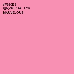 #F890B3 - Mauvelous Color Image