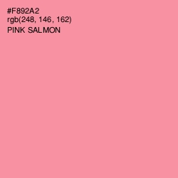#F892A2 - Pink Salmon Color Image