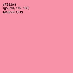 #F892A8 - Mauvelous Color Image