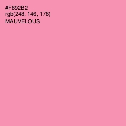 #F892B2 - Mauvelous Color Image