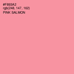 #F893A2 - Pink Salmon Color Image