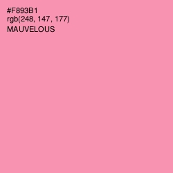#F893B1 - Mauvelous Color Image