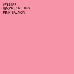 #F894A7 - Pink Salmon Color Image