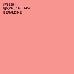 #F89591 - Geraldine Color Image