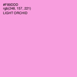 #F89DDD - Light Orchid Color Image