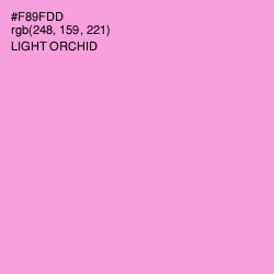 #F89FDD - Light Orchid Color Image