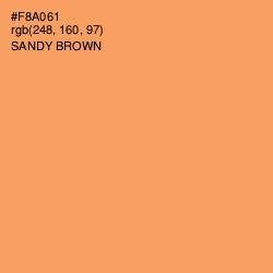 #F8A061 - Sandy brown Color Image