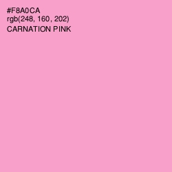 #F8A0CA - Carnation Pink Color Image