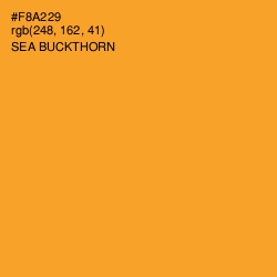 #F8A229 - Sea Buckthorn Color Image