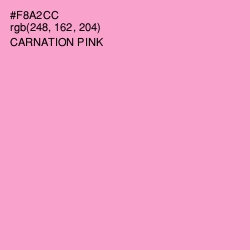 #F8A2CC - Carnation Pink Color Image